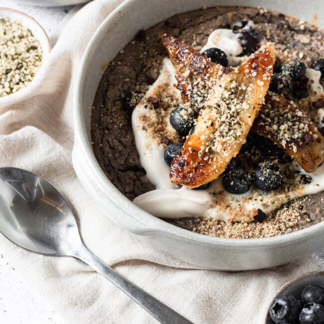 Caramelised Banana Baked Oats