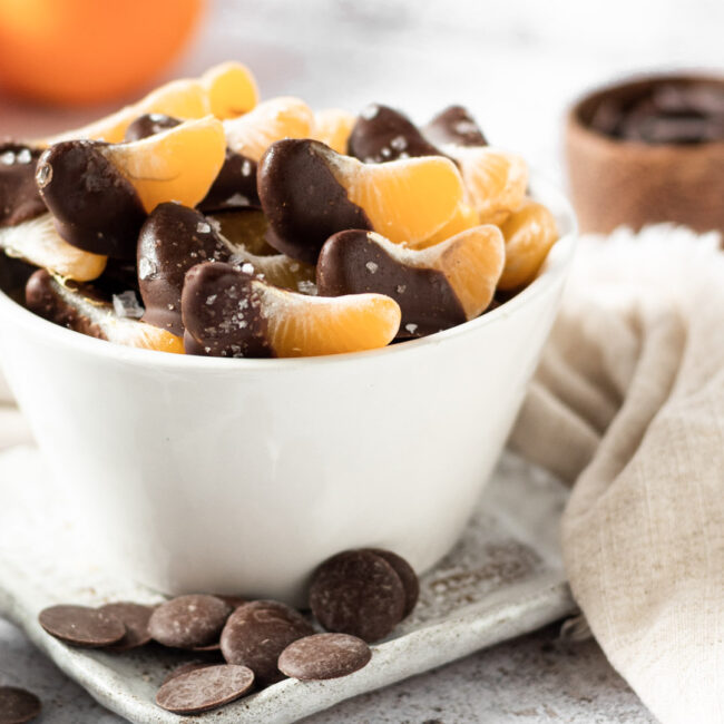 Chocolate dipped clementines