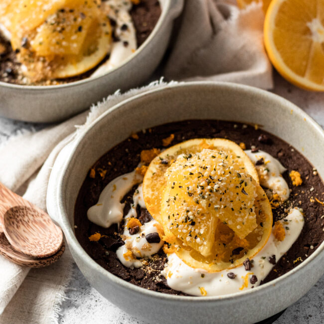 Chocolate Orange Baked Oats