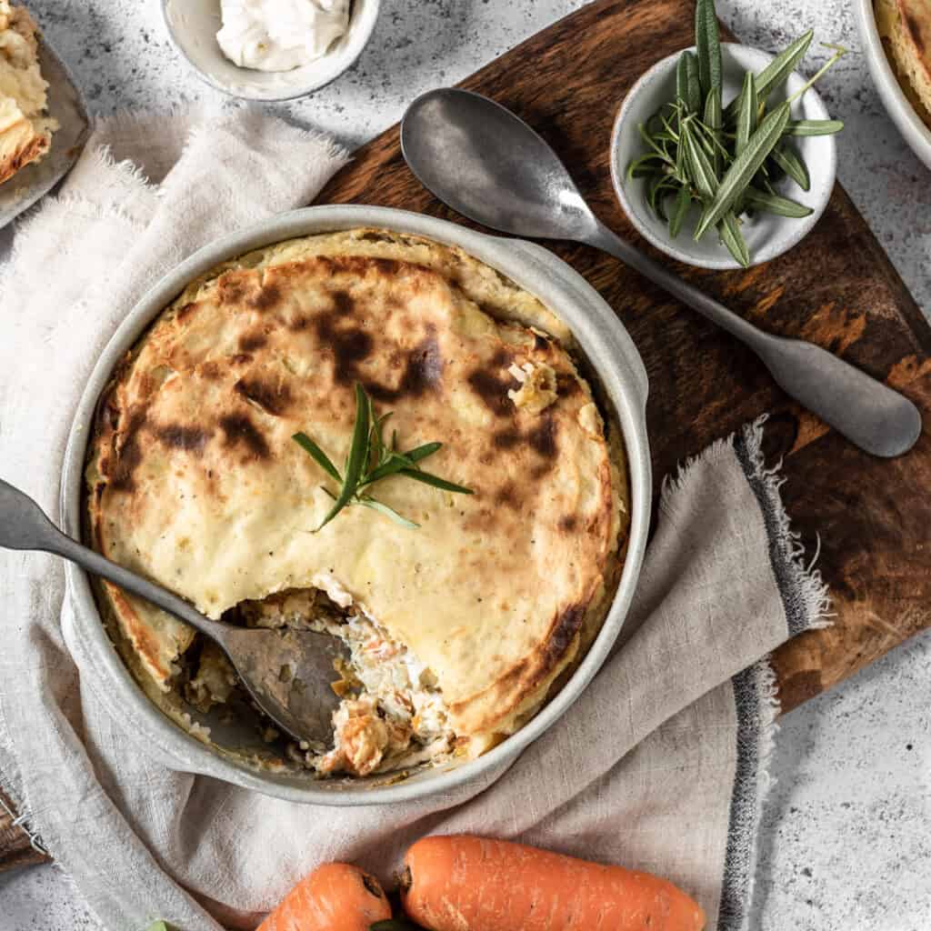 Vegan Chicken and Leek Pie For the Utter Love of Food