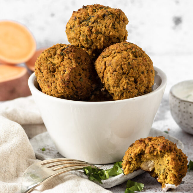 Spiced Sweet Potato Falafel