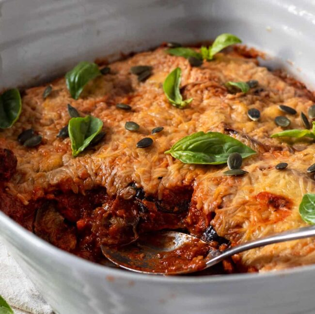 Vegan Aubergine Parmigiana